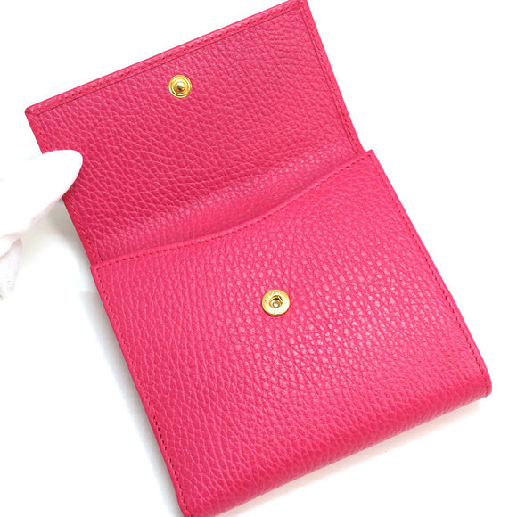 Gucci Leather Marmont Un Passion Wallet Pink GG - Picture 8 of 12
